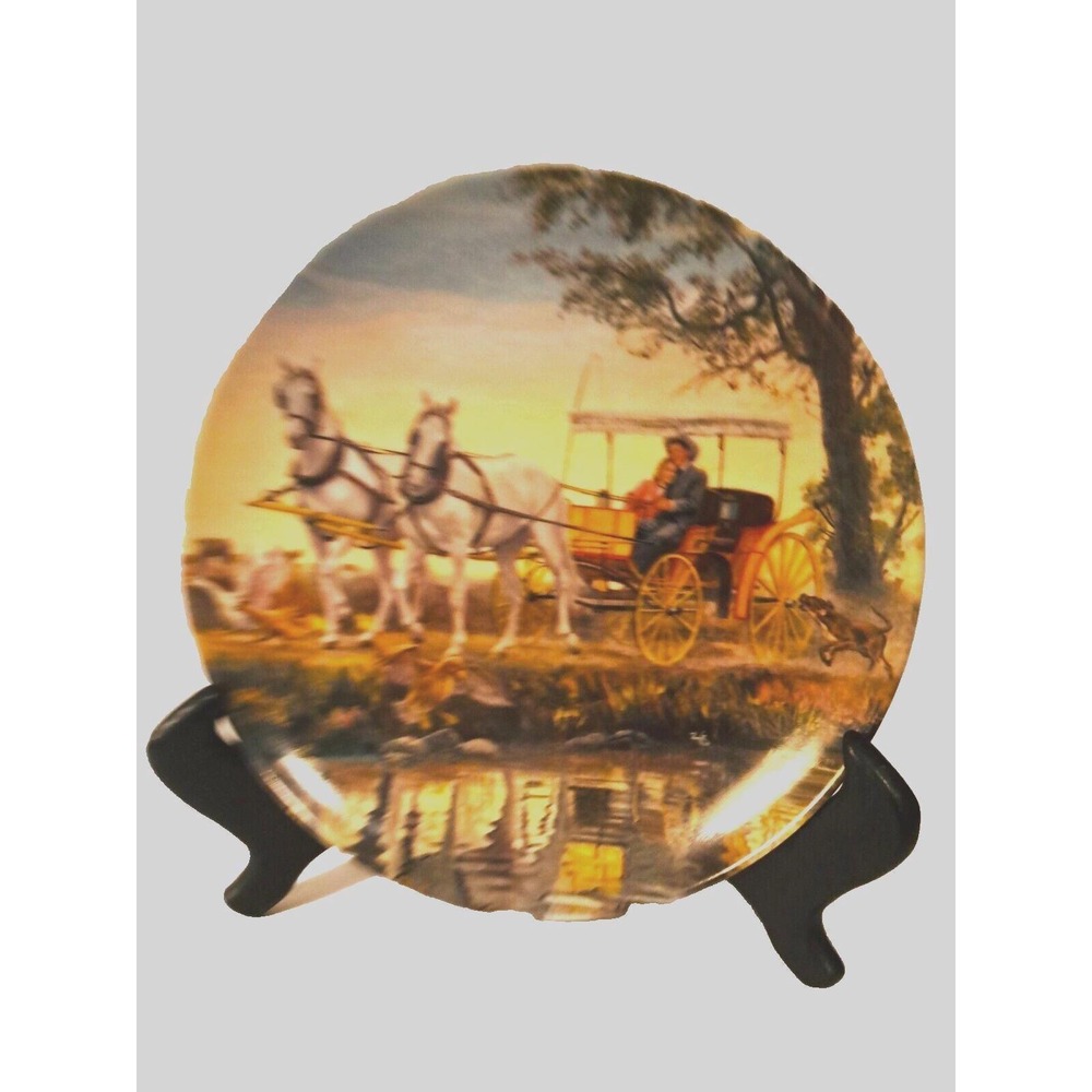 Knowles Oklahoma! The Surrey With the Fringe on Top Plate Mort Kunstler 1985